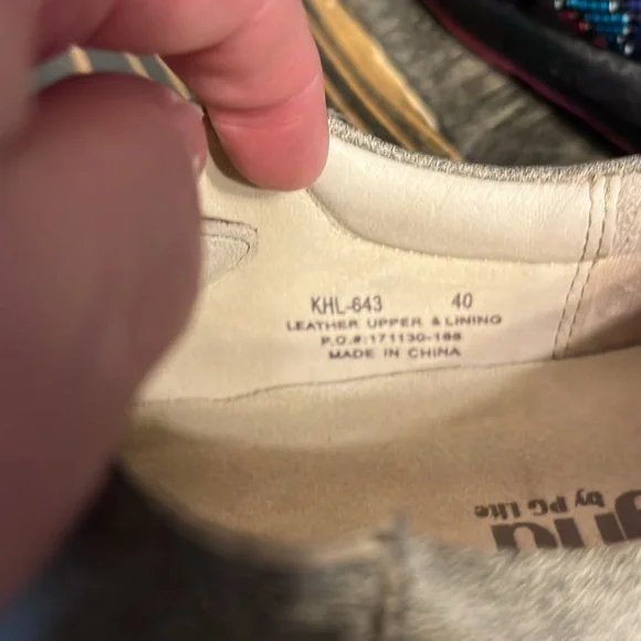 Alegria Silver Grey Buckle Shoes size 40 - Picture 7 of 10